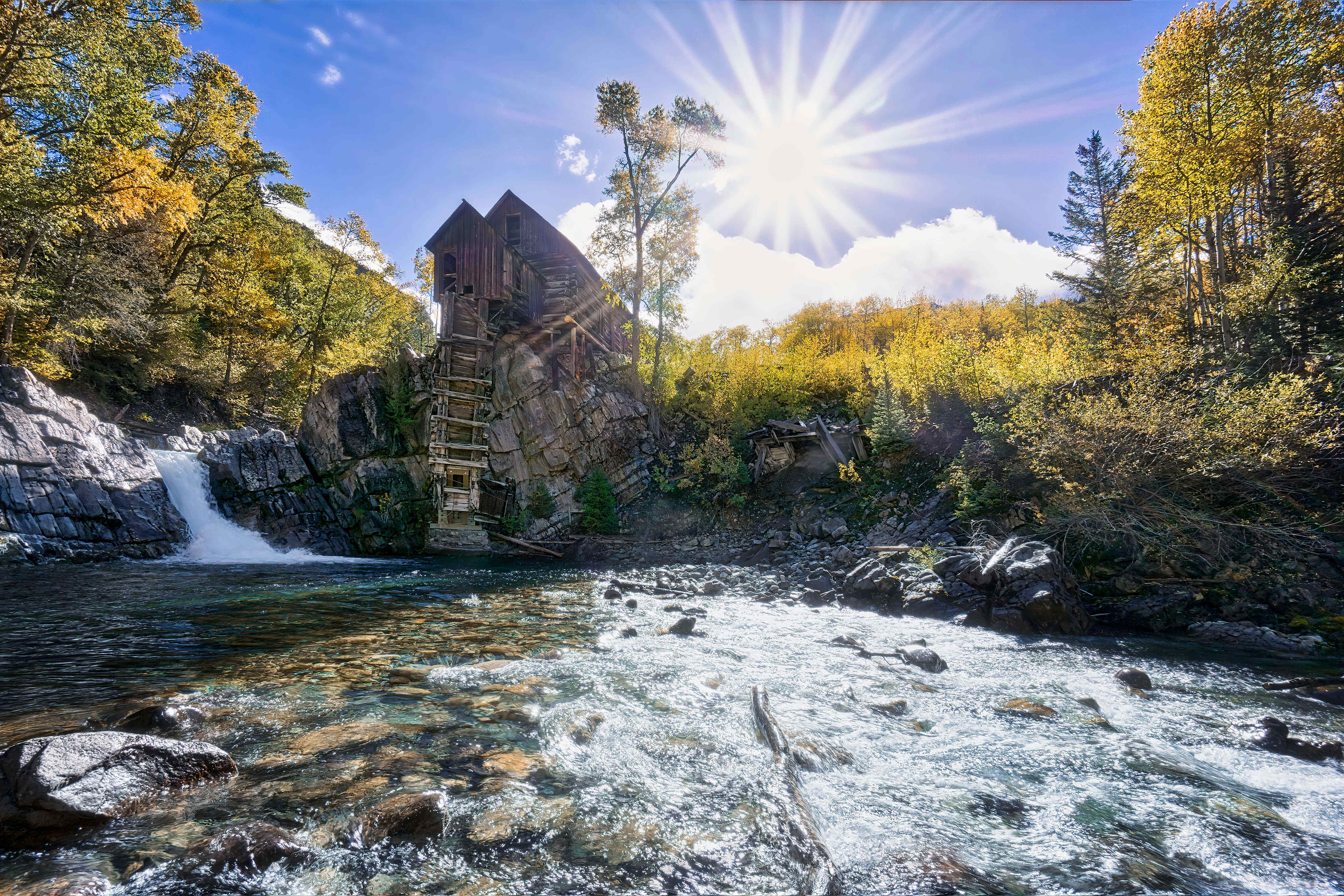 Crystal Mill photographed from Crystal River by Kevin Wenning on an Intentionally Lost cycling  tour and photography workshop #intentionallylost