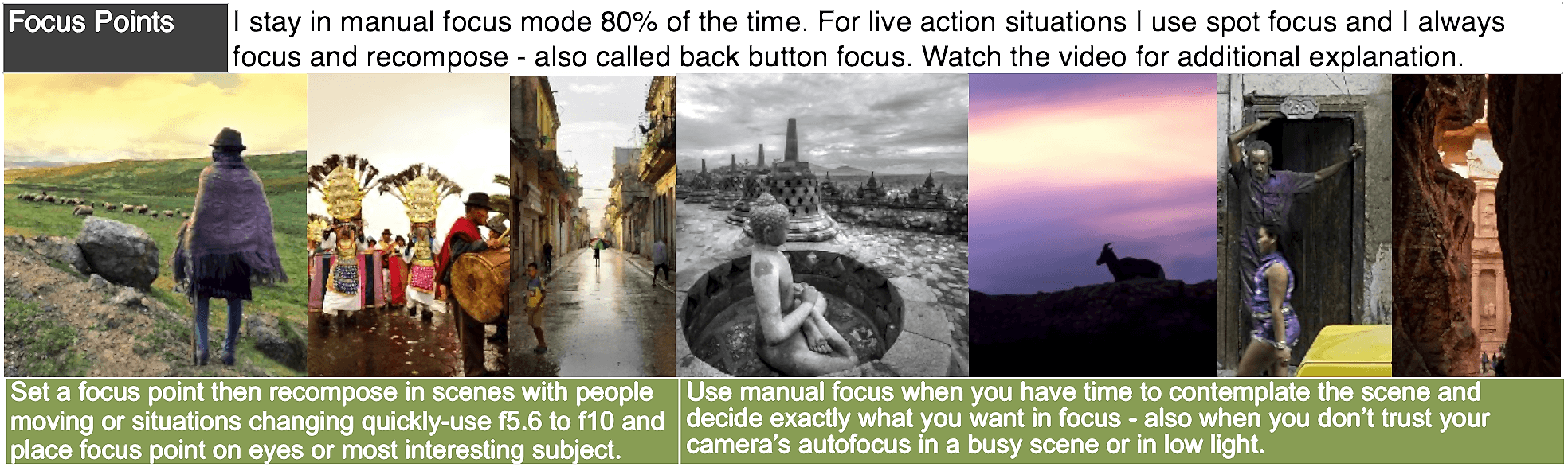 Focus Points Camera and Photography Exercises #intentionallylost Intentionally Lost