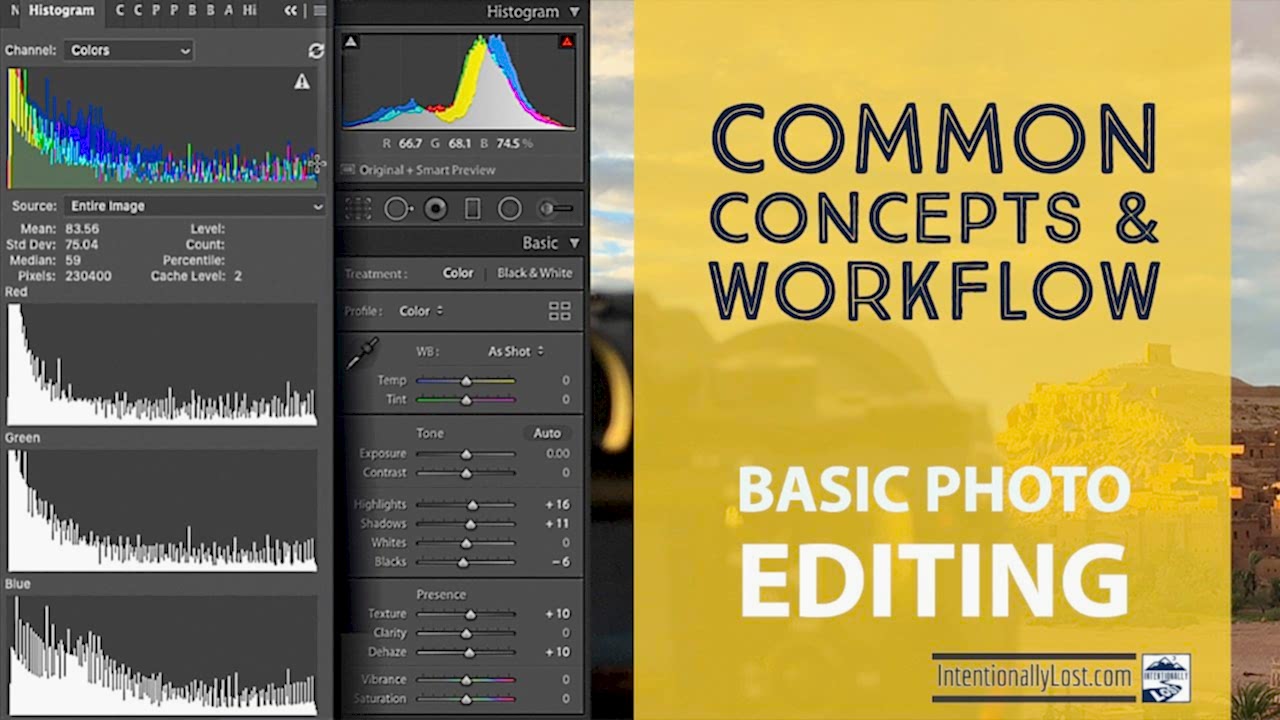 Basic Photo Editing Tutorial - Common concepts and workflow video #intentionallylost Intentionally Lost
