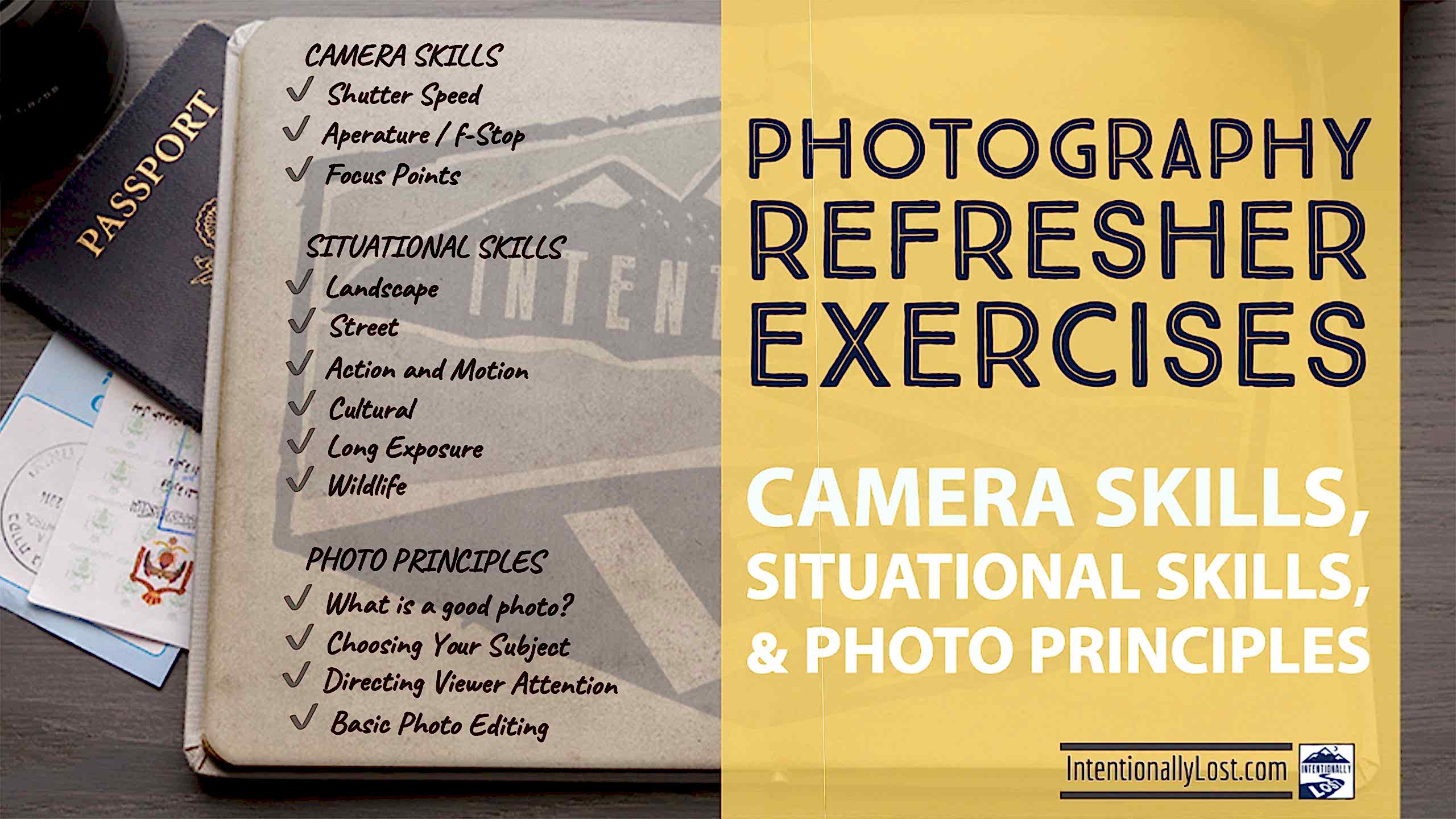 Photography Exercises full series by Kevin Wenning #intentionallylost Intentionally Lost