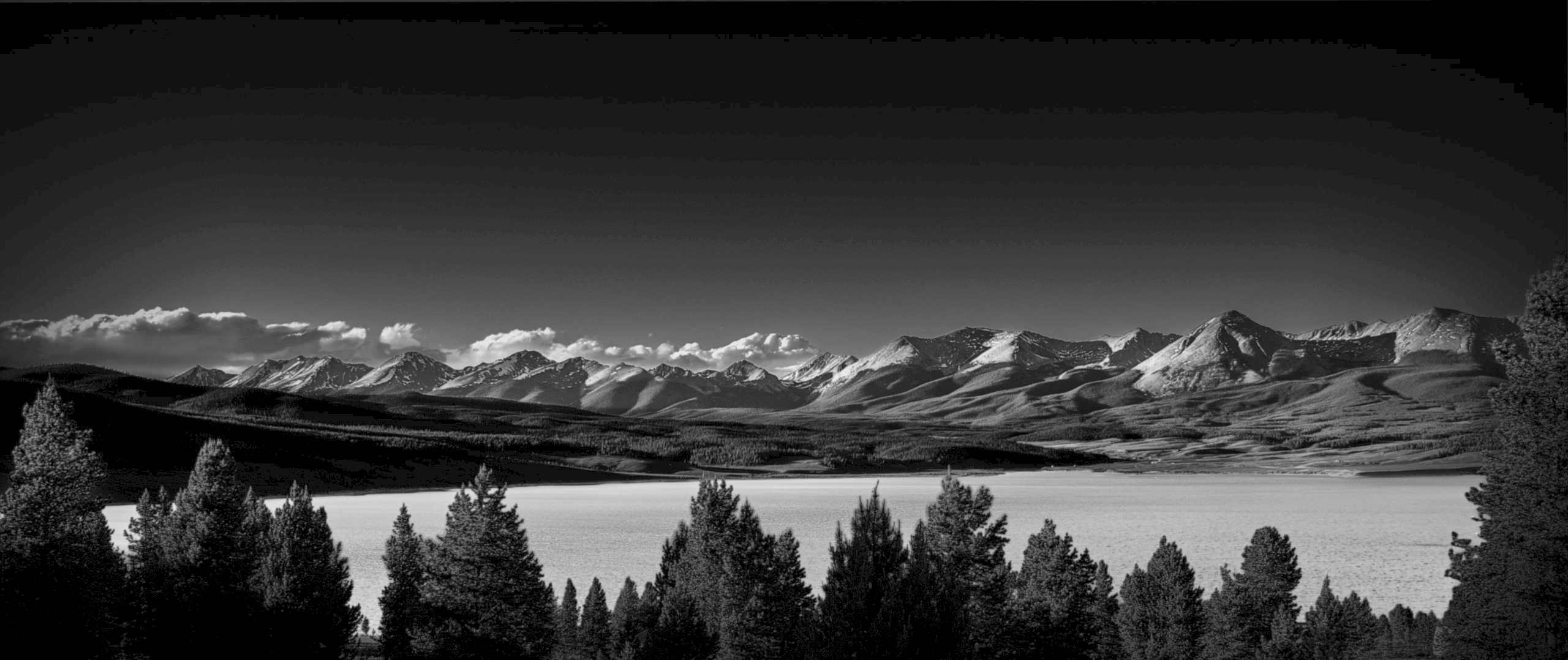 Taylor Park Reservoir and Continental Divide Black and White #intentionallylost